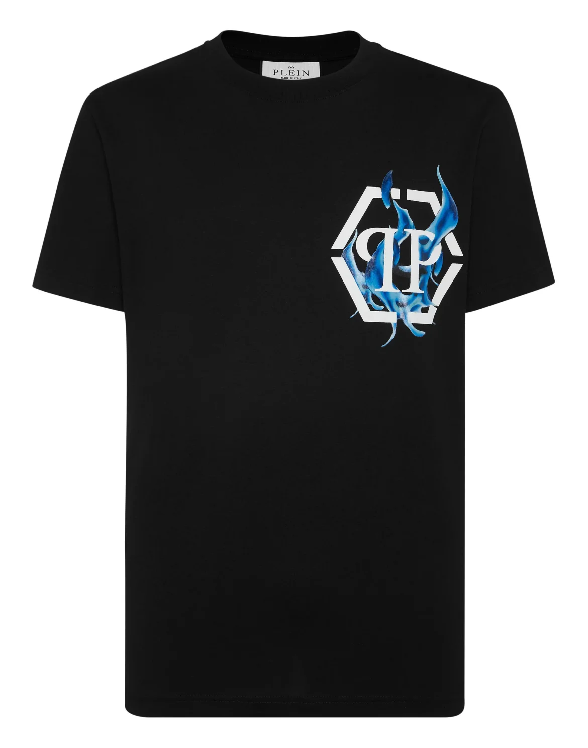 T-shirt Round Neck SS Flame Logos, цвет: Черный