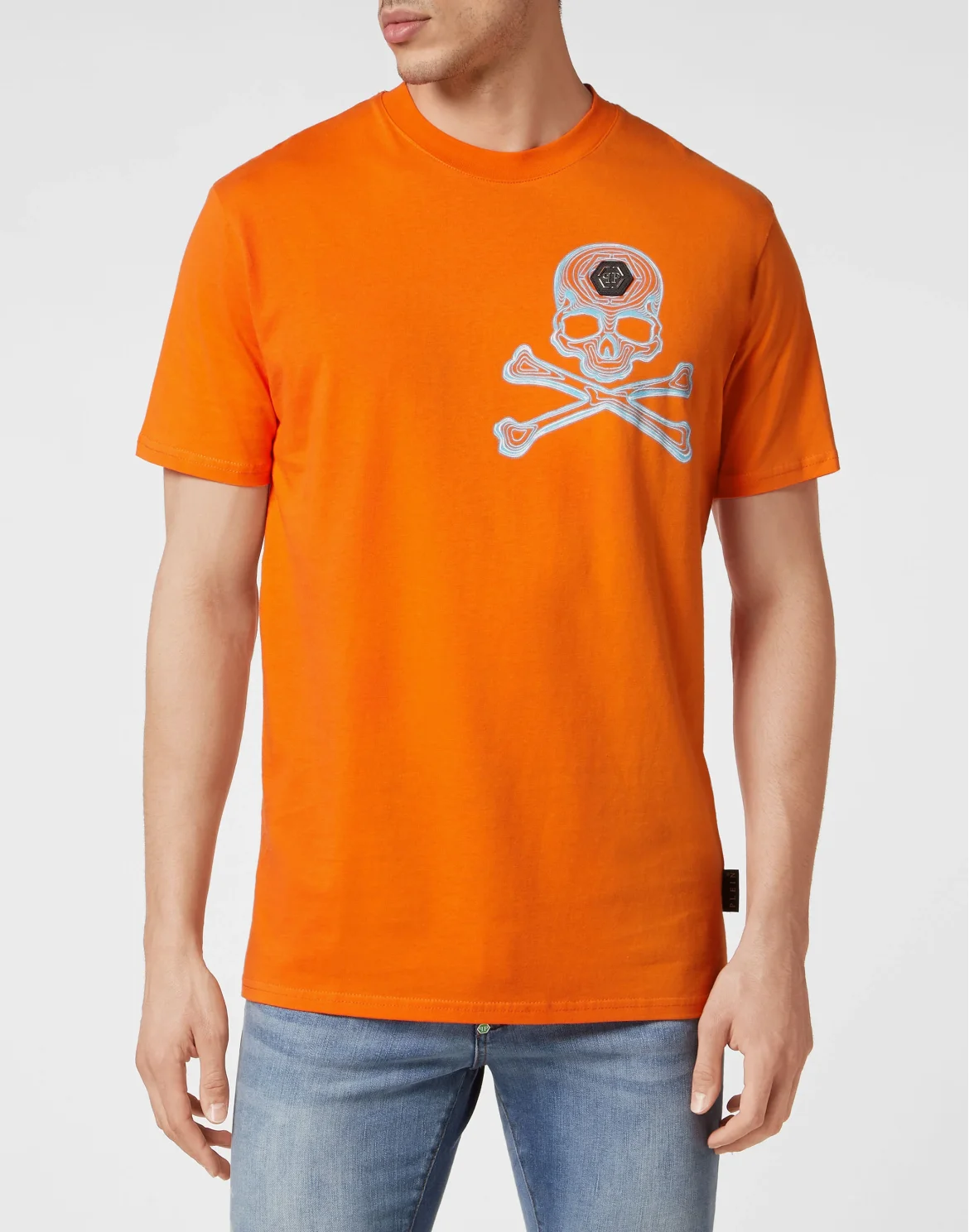 T-shirt Round Neck SS Skull&Bones, цвет: Оранжевый