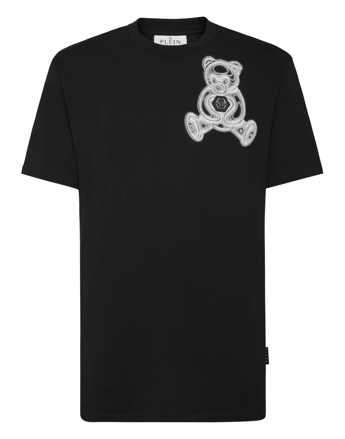 T-shirt Round Neck SS Teddy Bear, цвет: Черный