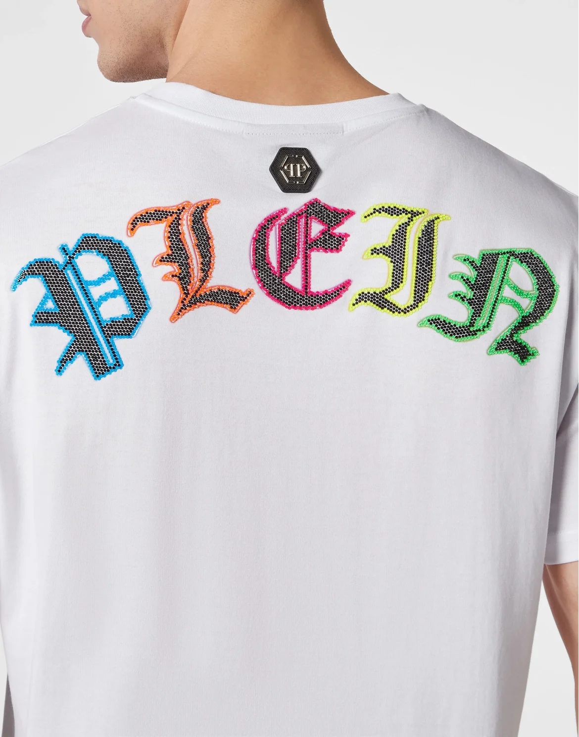 T-shirt Round Neck SS with Crystals, цвет: Белый