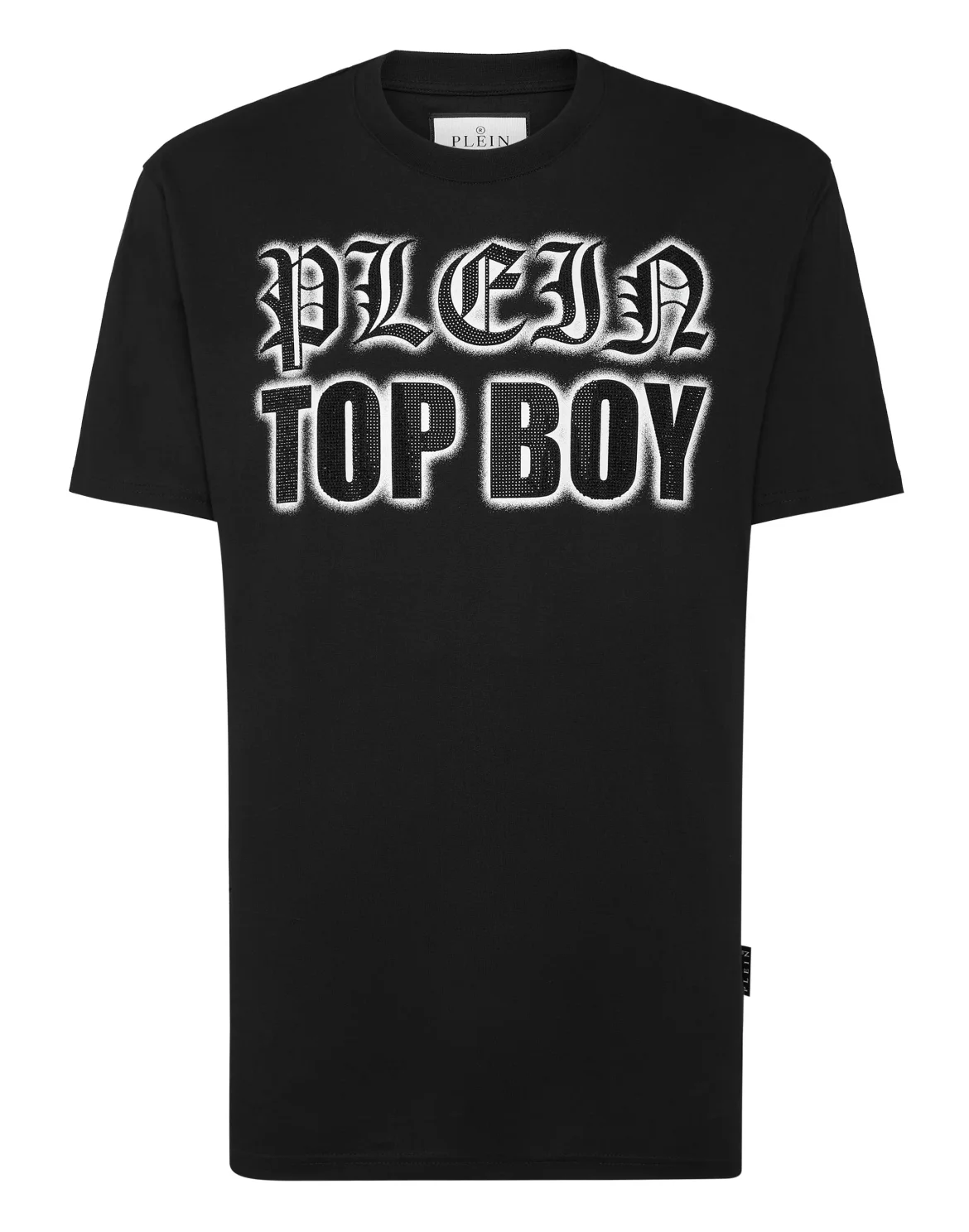 T-shirt Round Neck SS with Crystals, цвет: Черный