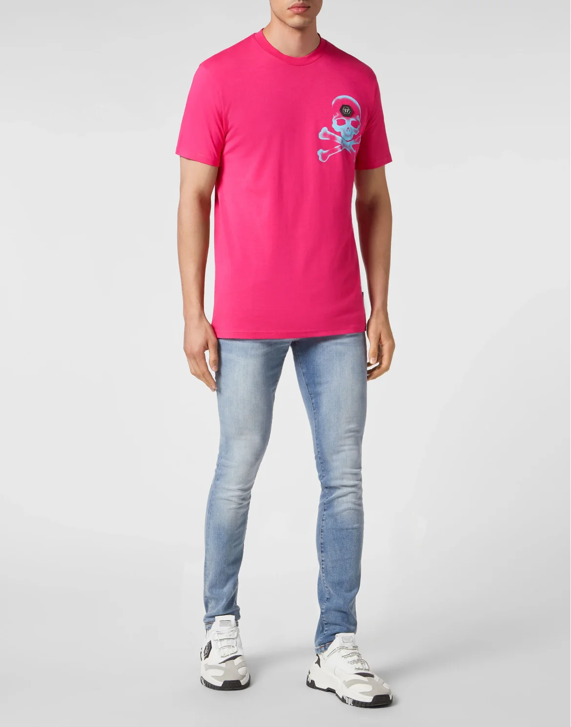 T-shirt Round Neck SS Gothic Plein, цвет: Розовый