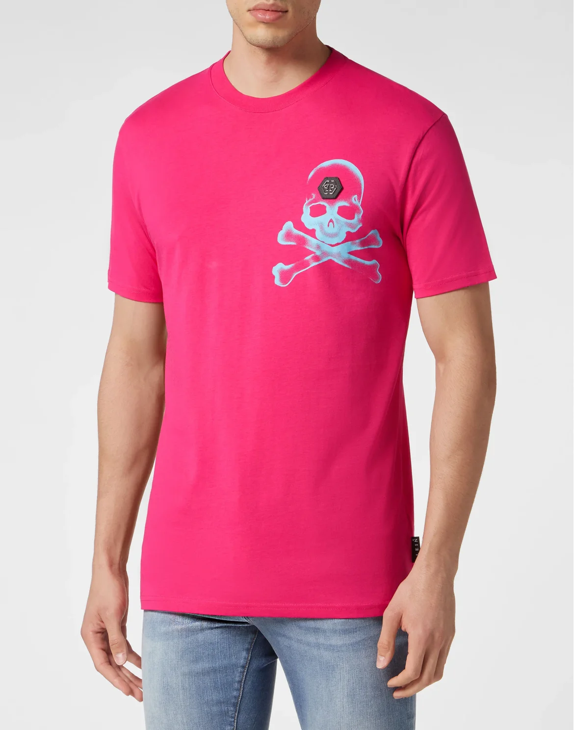 T-shirt Round Neck SS Gothic Plein, цвет: Розовый