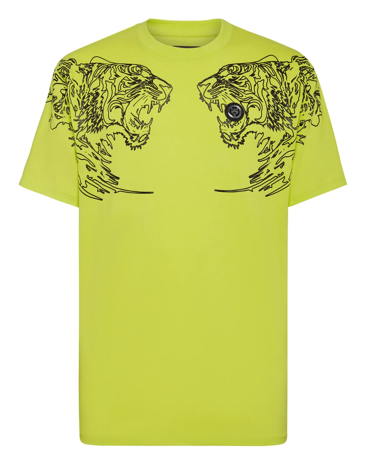 T-shirt Round Neck Tiger, цвет: Желтый