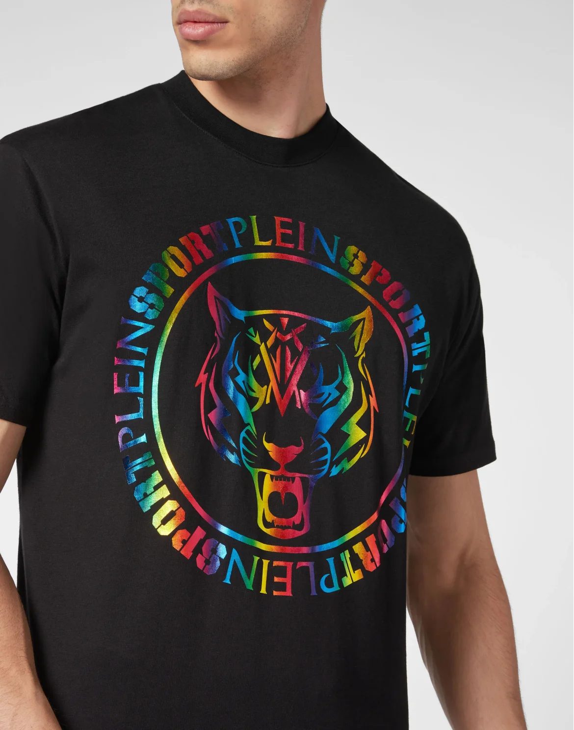 T-shirt Round Neck SS Carbon Tiger, цвет: Черный