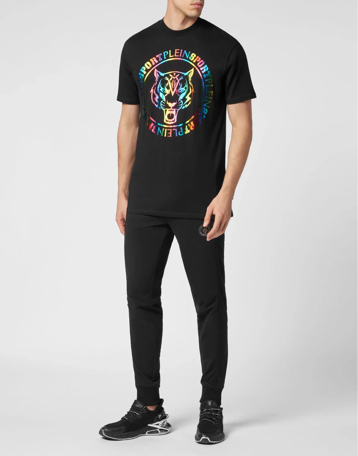T-shirt Round Neck SS Carbon Tiger, цвет: Черный
