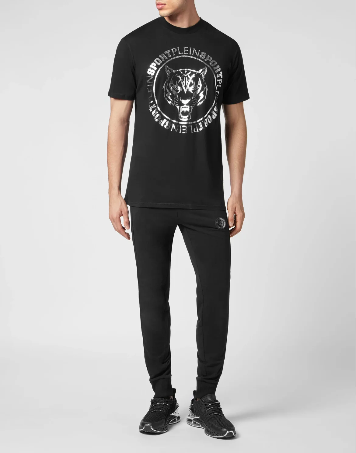 T-shirt Round Neck SS Carbon Tiger, цвет: Черный
