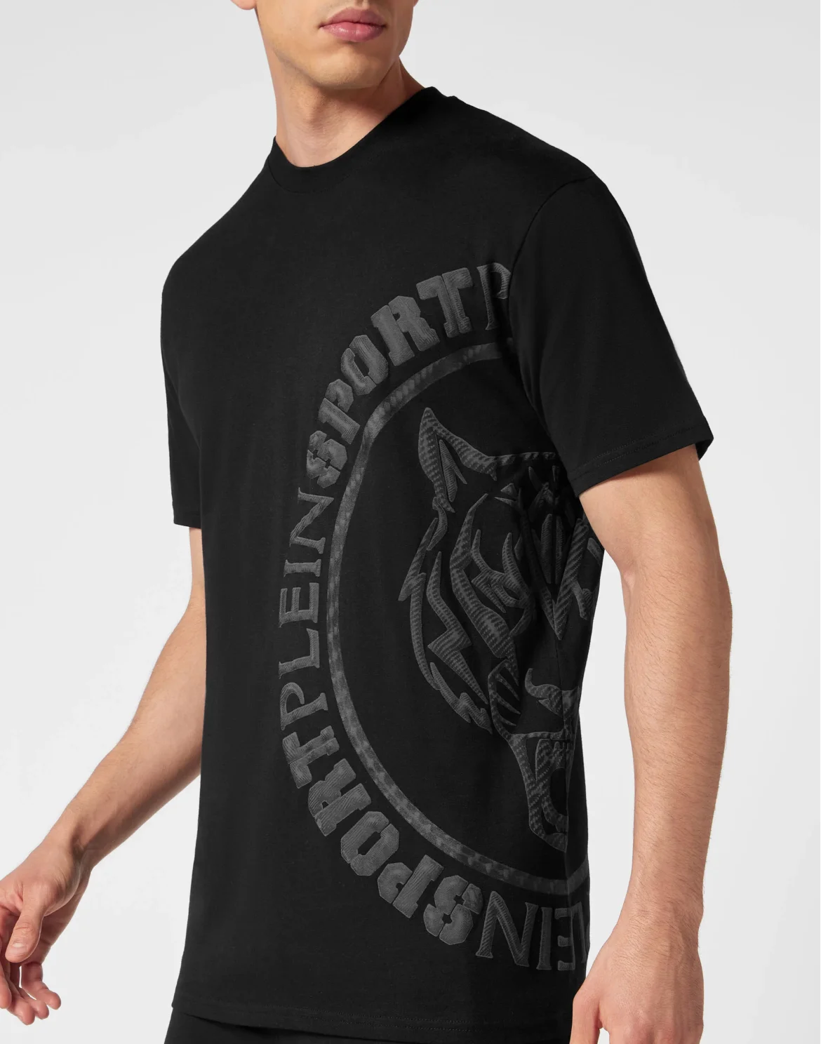 T-shirt Round Neck SS Carbon Tiger, цвет: Черный
