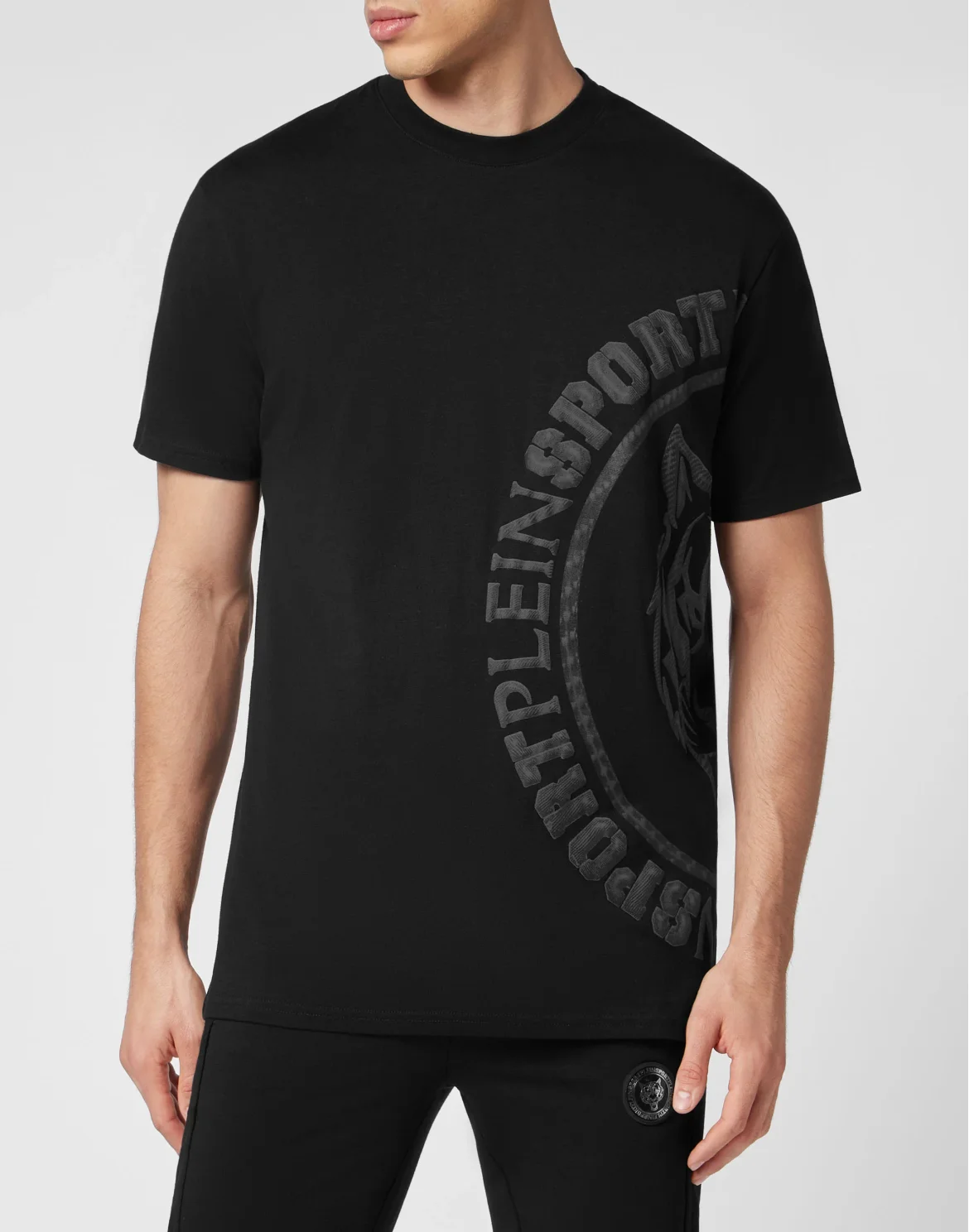 T-shirt Round Neck SS Carbon Tiger, цвет: Черный