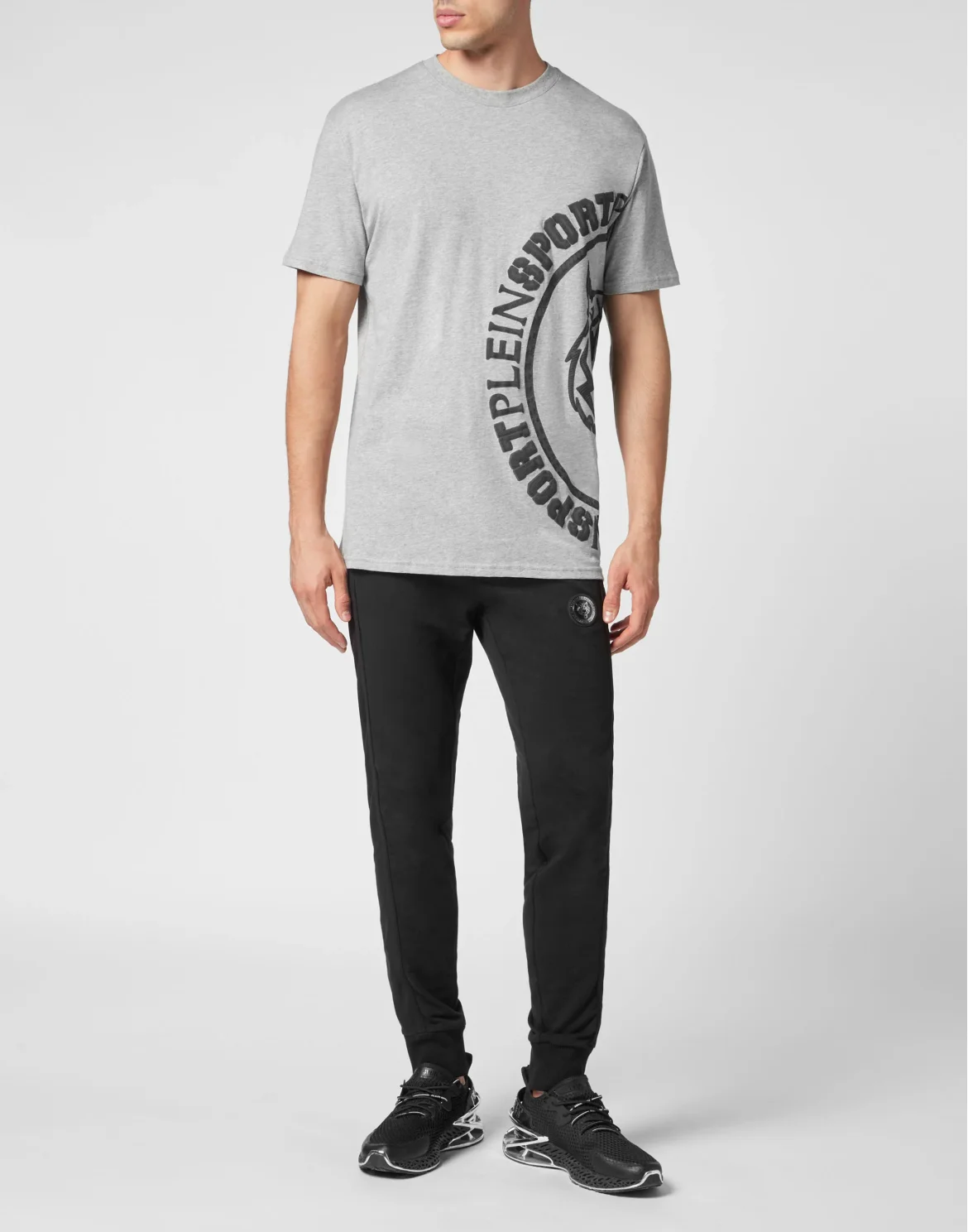T-shirt Round Neck SS Carbon Tiger, цвет: Серый