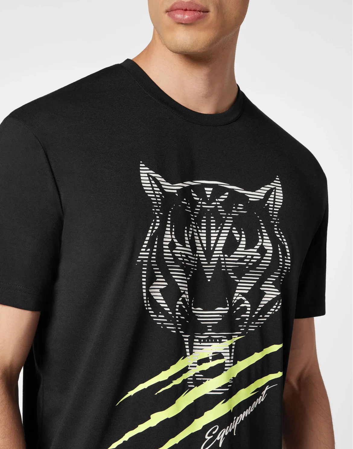 T-shirt Round Neck SS Tiger Line, цвет: Черный