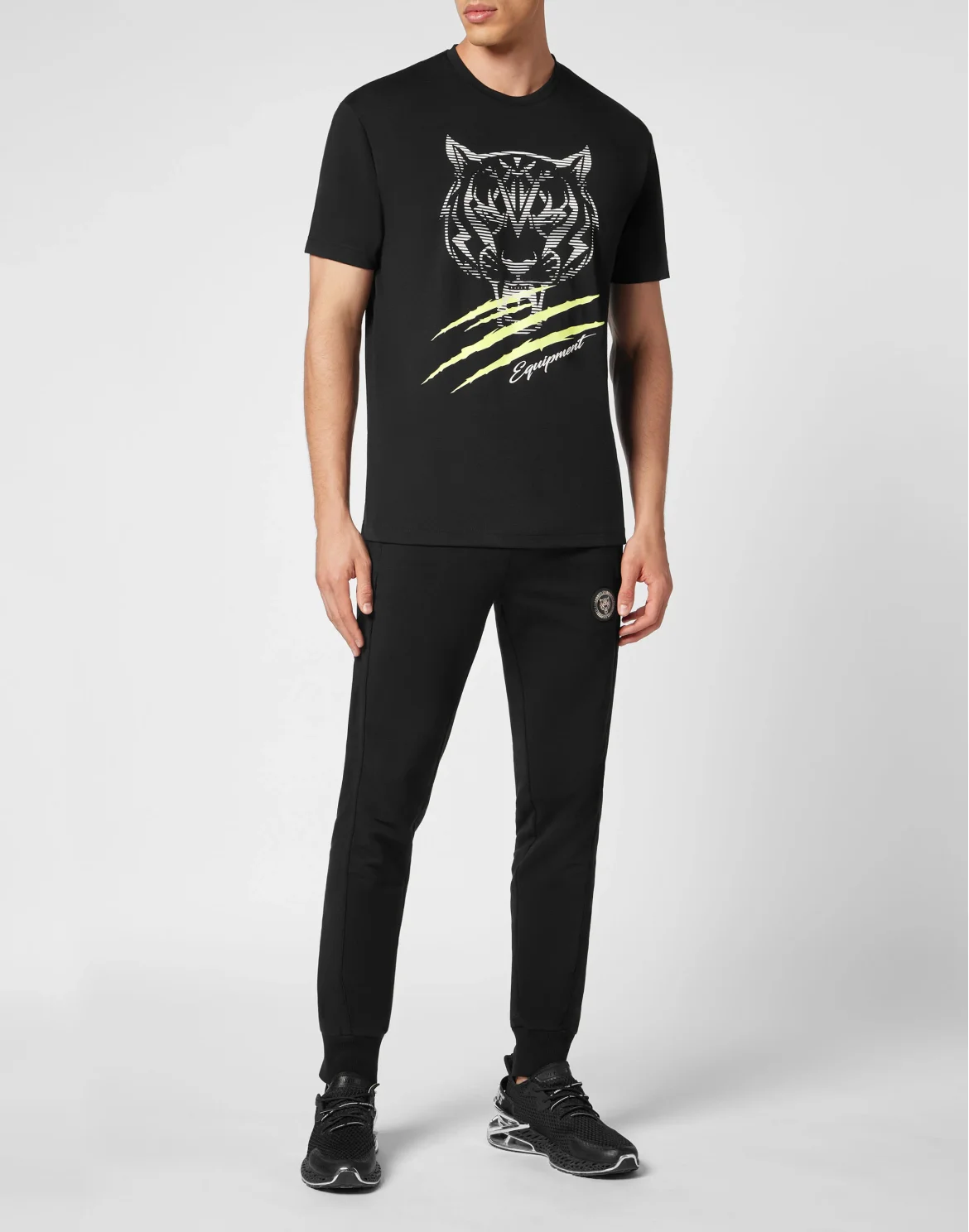T-shirt Round Neck SS Tiger Line, цвет: Черный