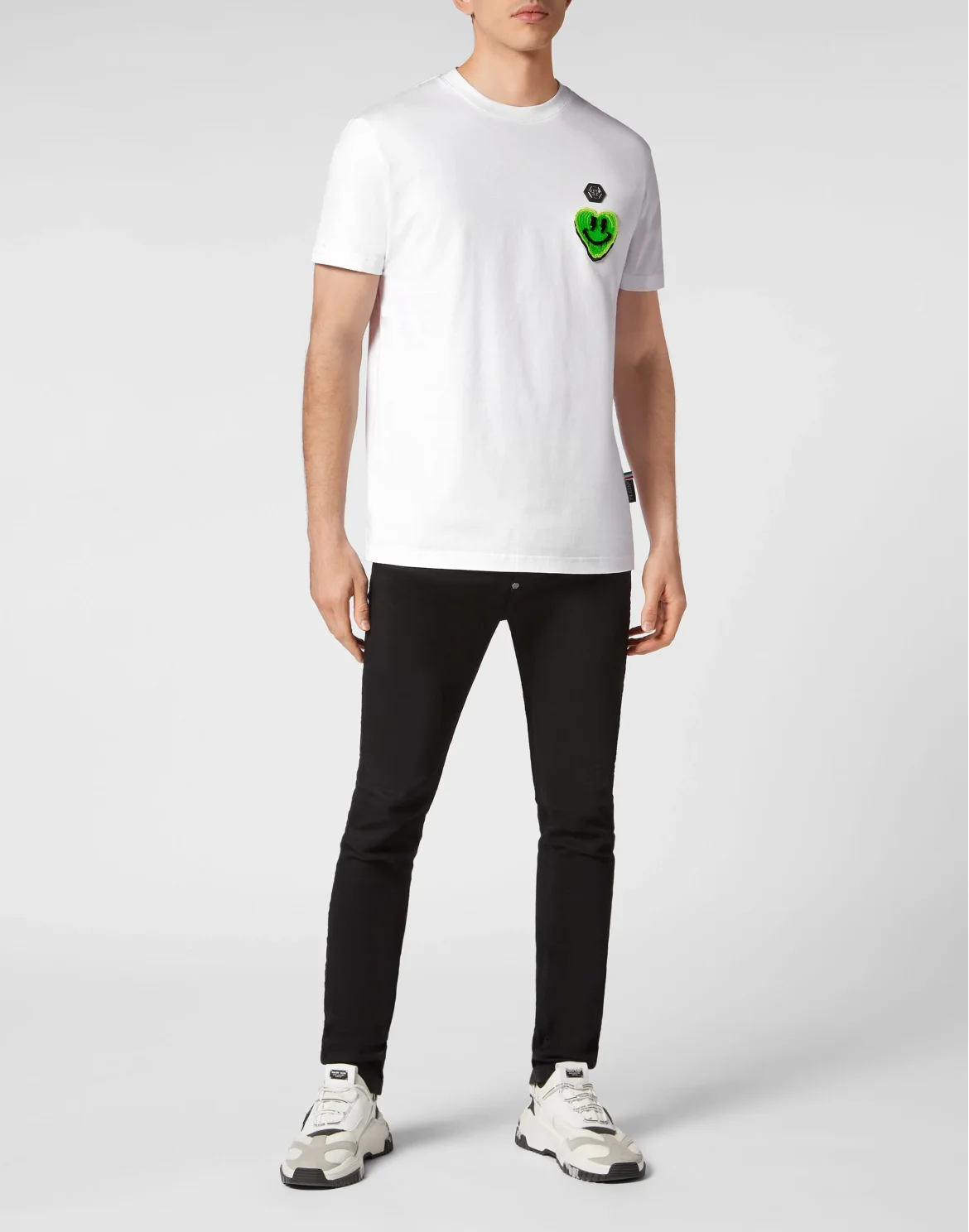 T-shirt Round Neck SS Smile, цвет: Белый