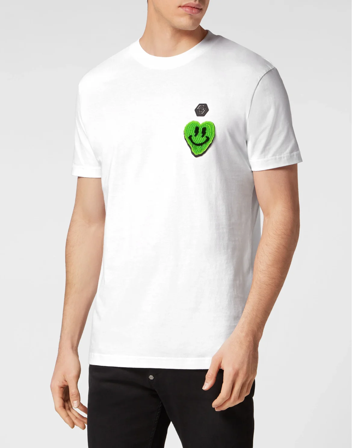 T-shirt Round Neck SS Smile, цвет: Белый