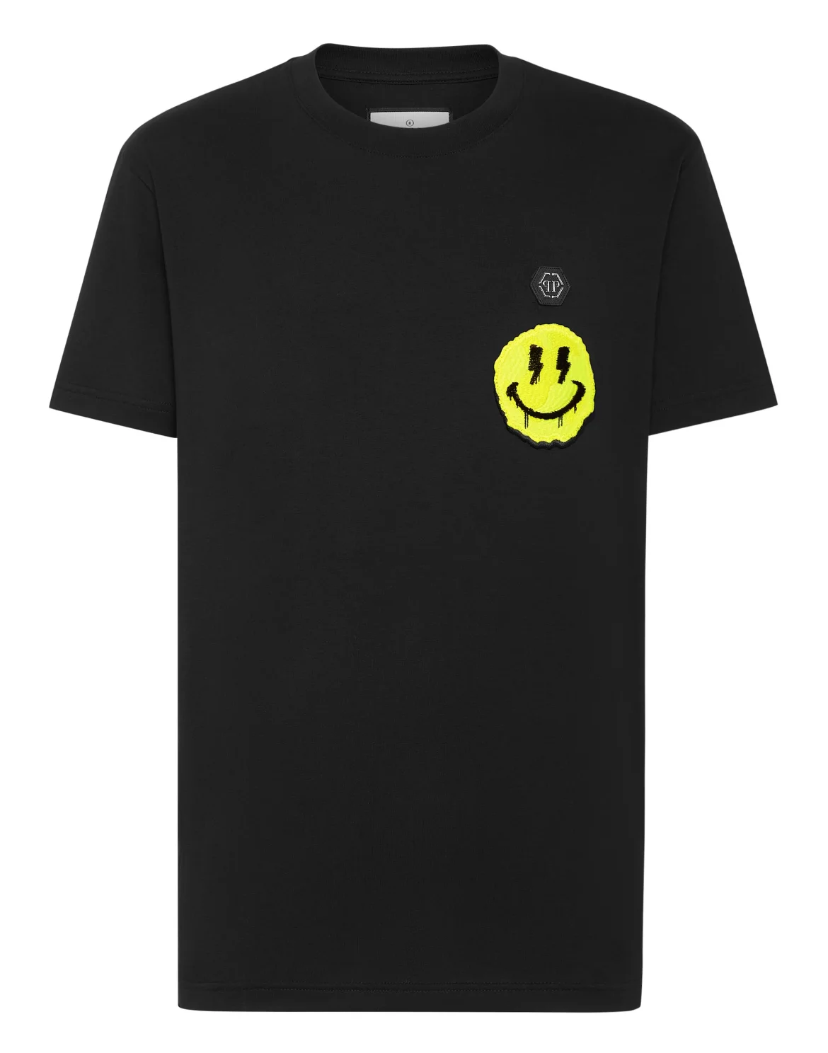 T-shirt Round Neck SS Smile, цвет: Черный
