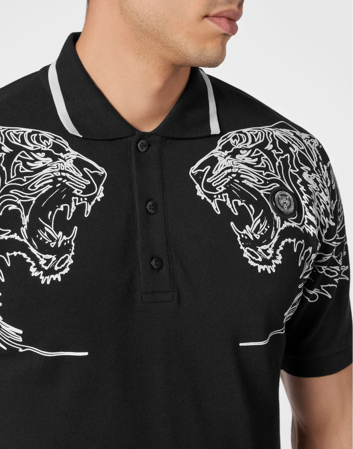 Polo shirt SS Tiger, цвет: Черный