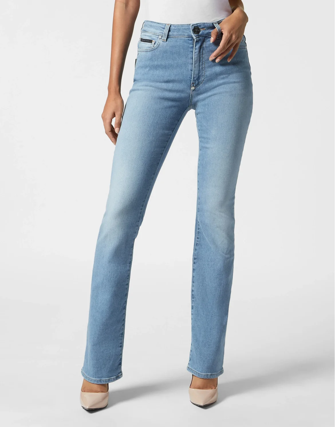 Denim Trousers Flare Fit, цвет: Синий