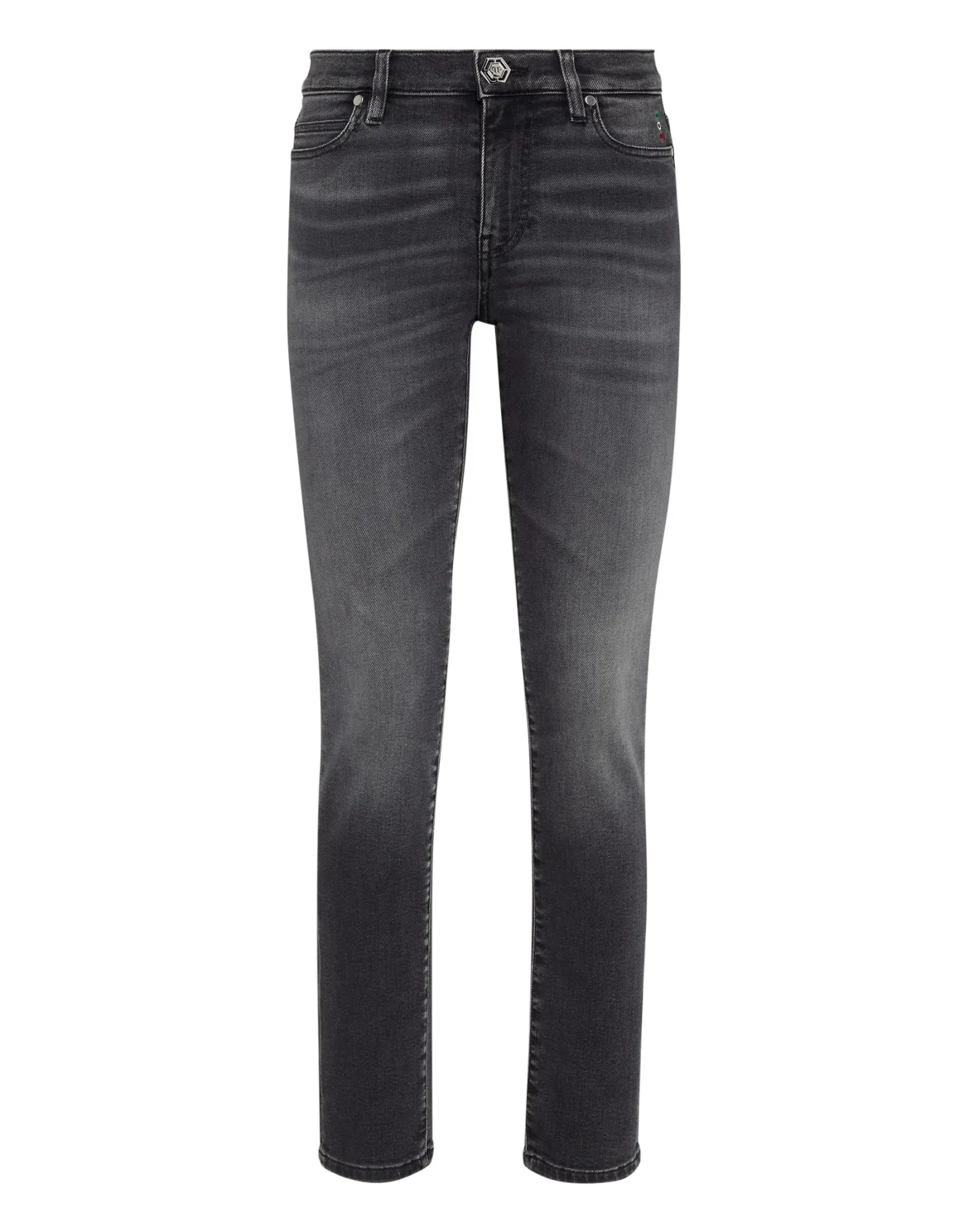 Denim Trousers Regular Fit, цвет: Черный