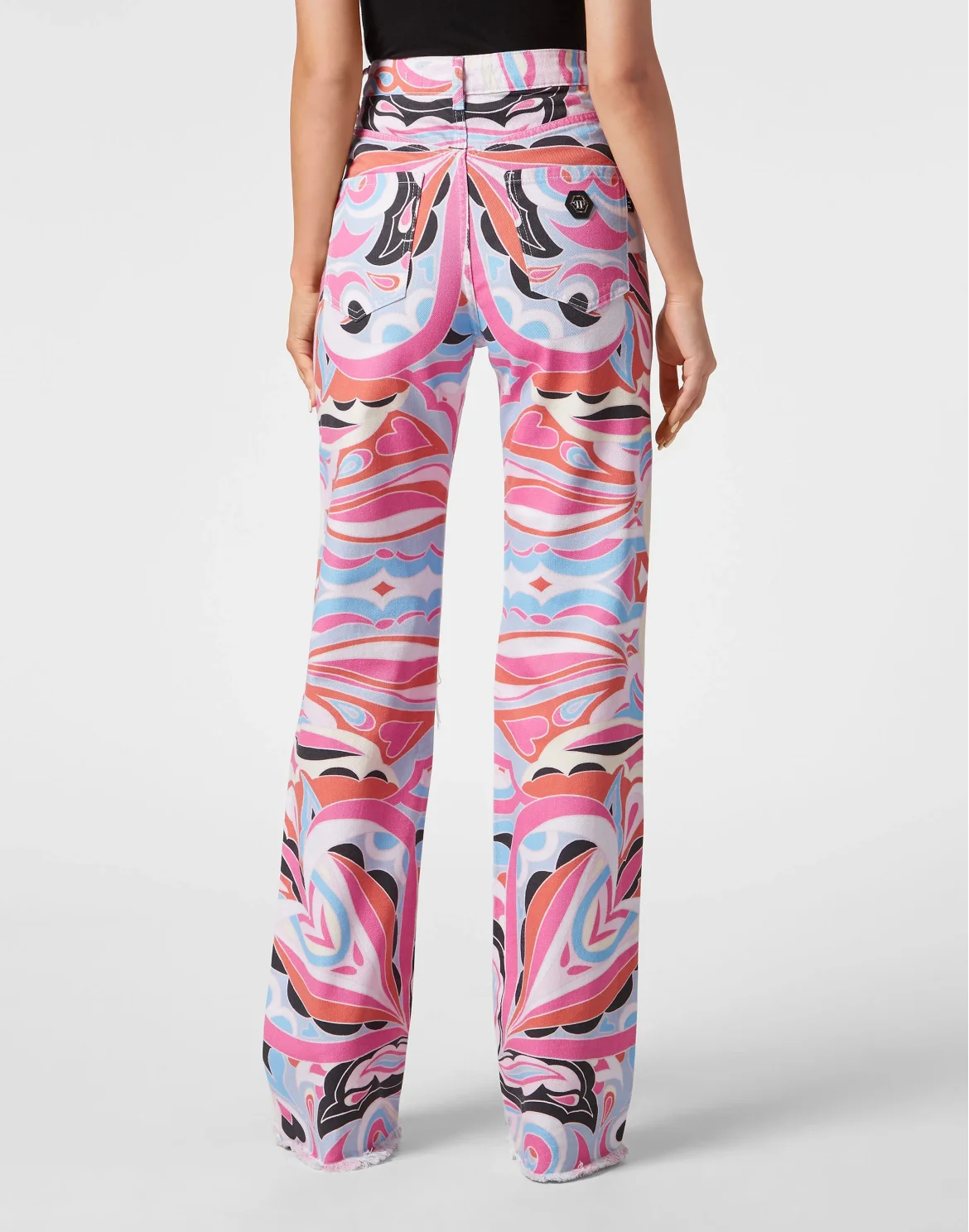 Denim Trousers Palace Fit Colorful Circus, цвет: Белый