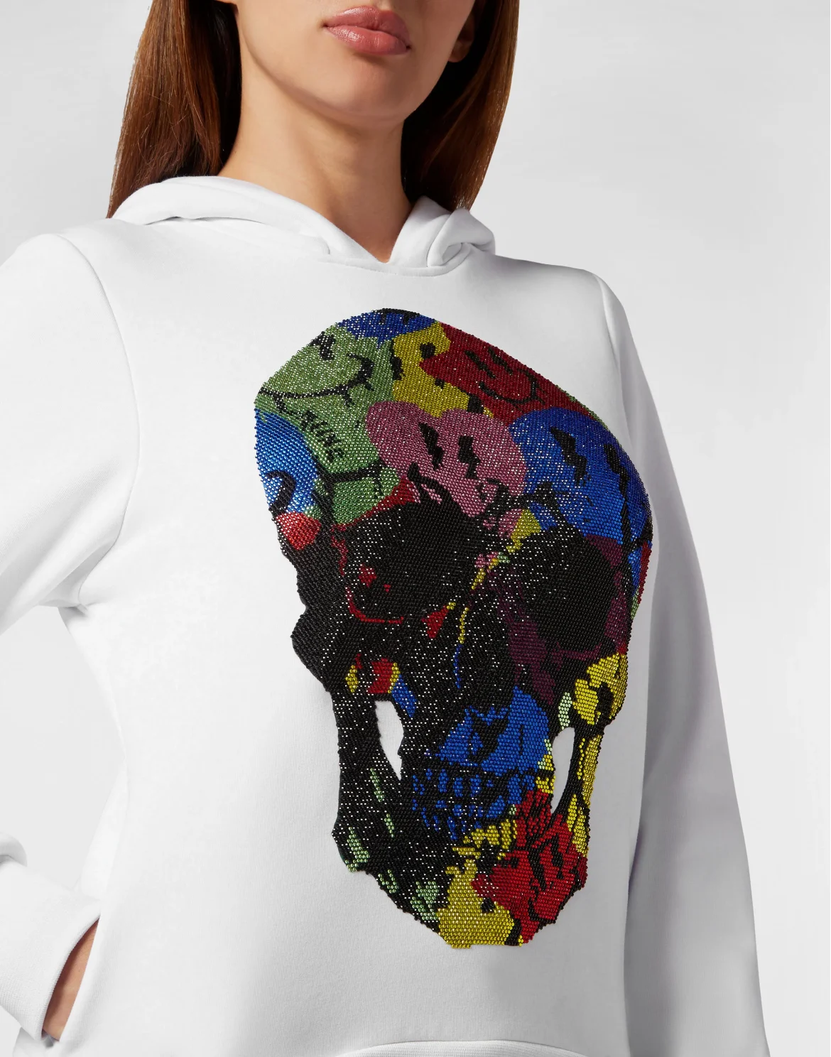 Hoodie Sweatshirt Smile, цвет: Белый