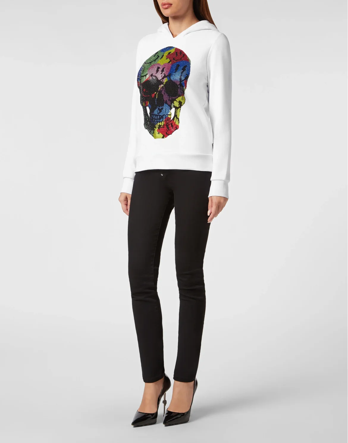 Hoodie Sweatshirt Smile, цвет: Белый