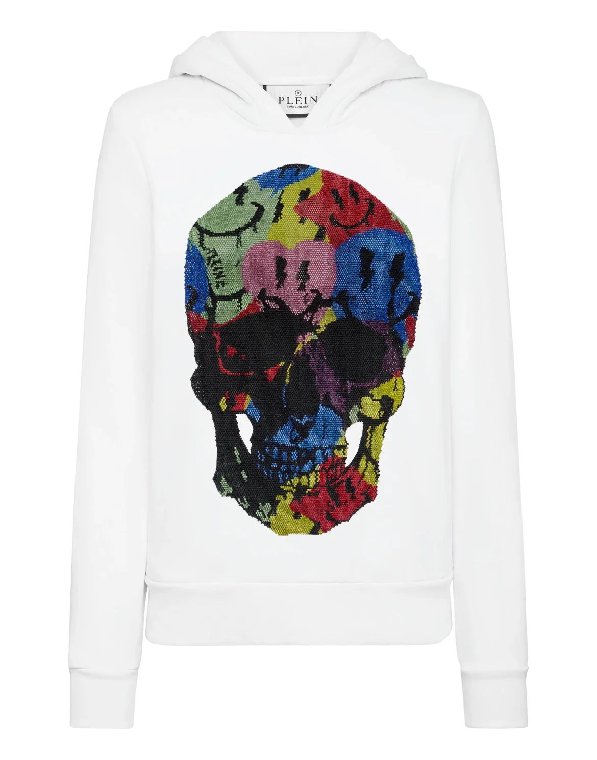 Hoodie Sweatshirt Smile, цвет: Белый