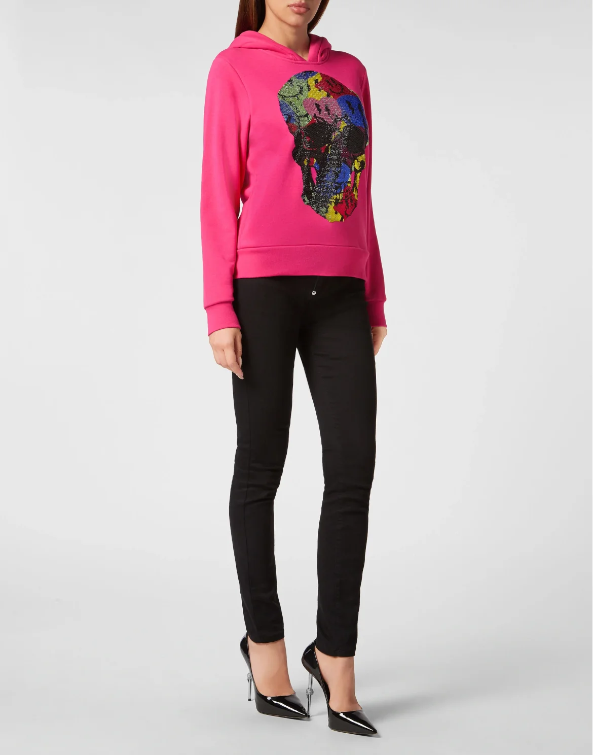 Hoodie Sweatshirt Smile, цвет: Розовый