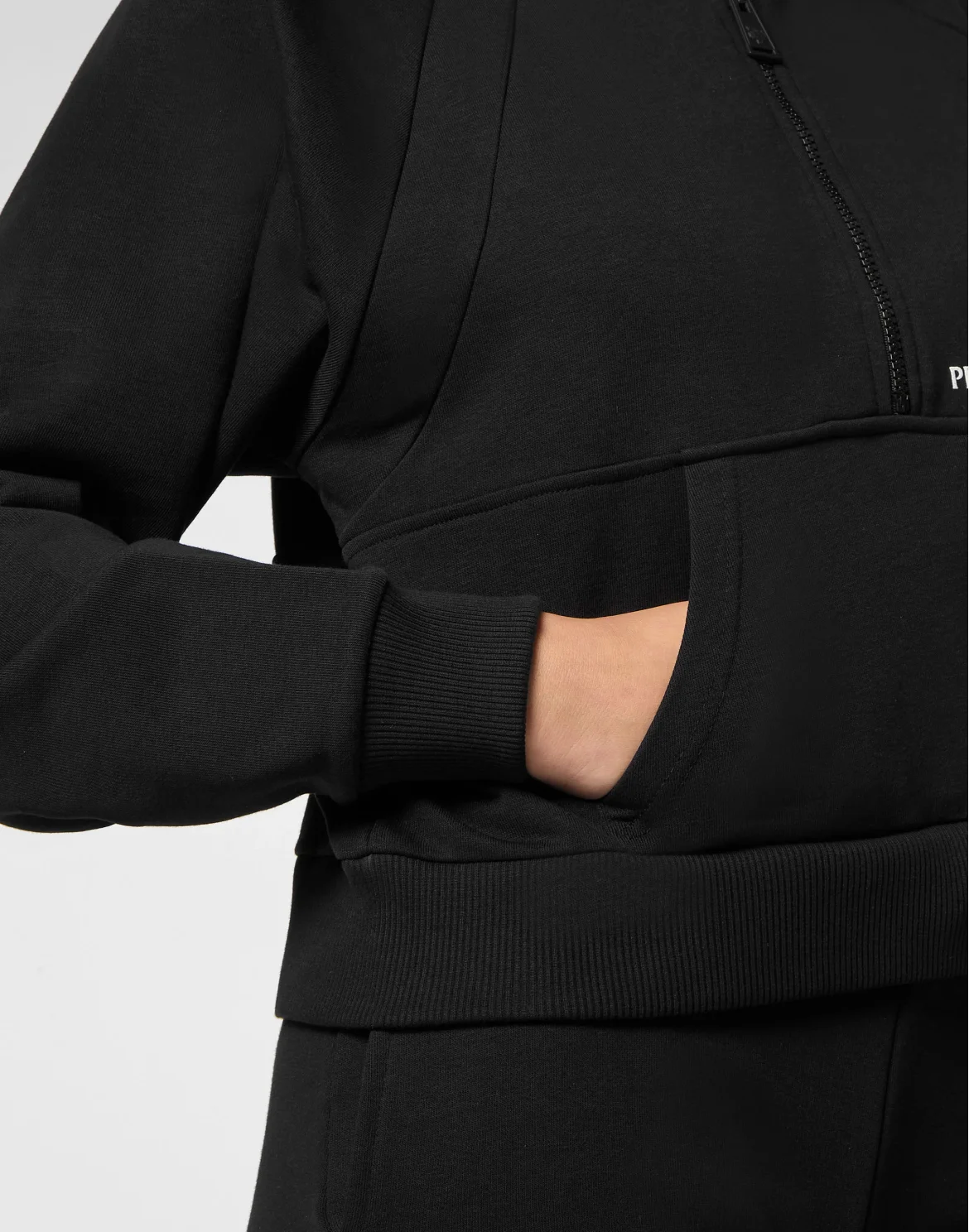 Cropped Jogging Jacket, цвет: Черный