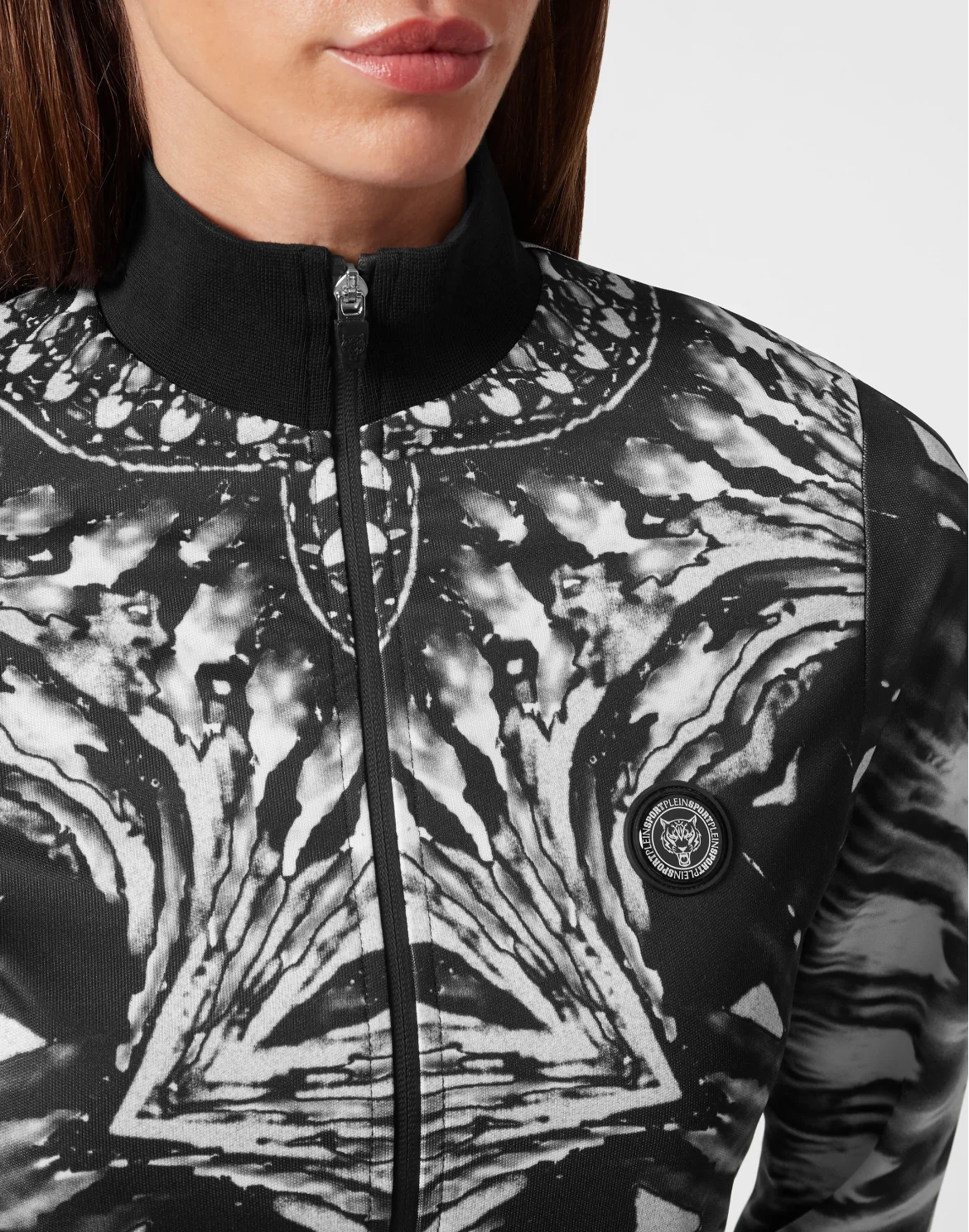 Triacetate Jogging Tracksuit: Top/Trousers Optical Flower, цвет: Черный