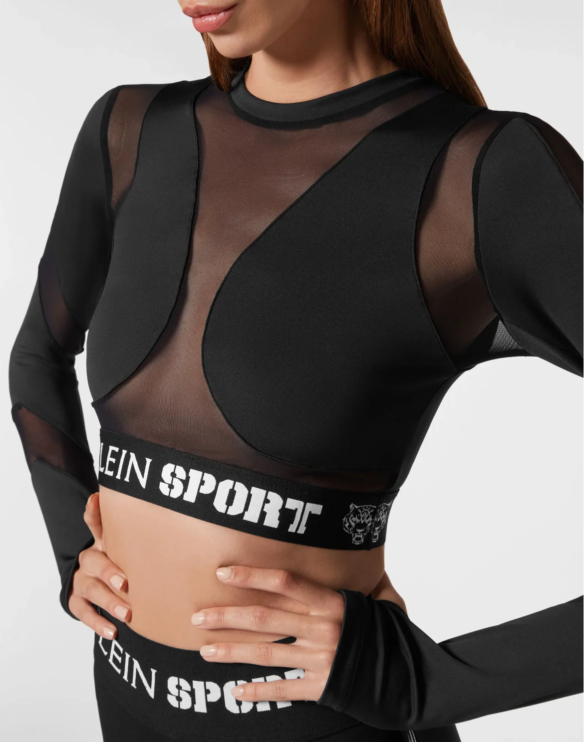 Cropped Top LS Basic, цвет: Черный