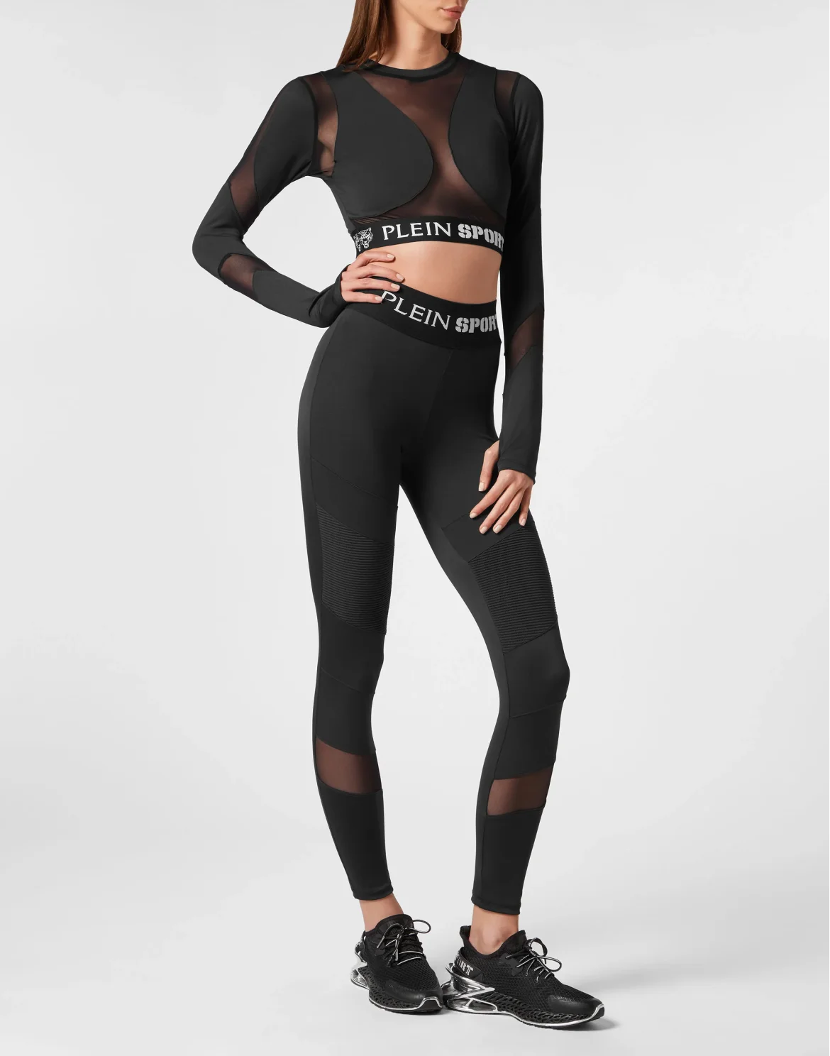 Cropped Top LS Basic, цвет: Черный