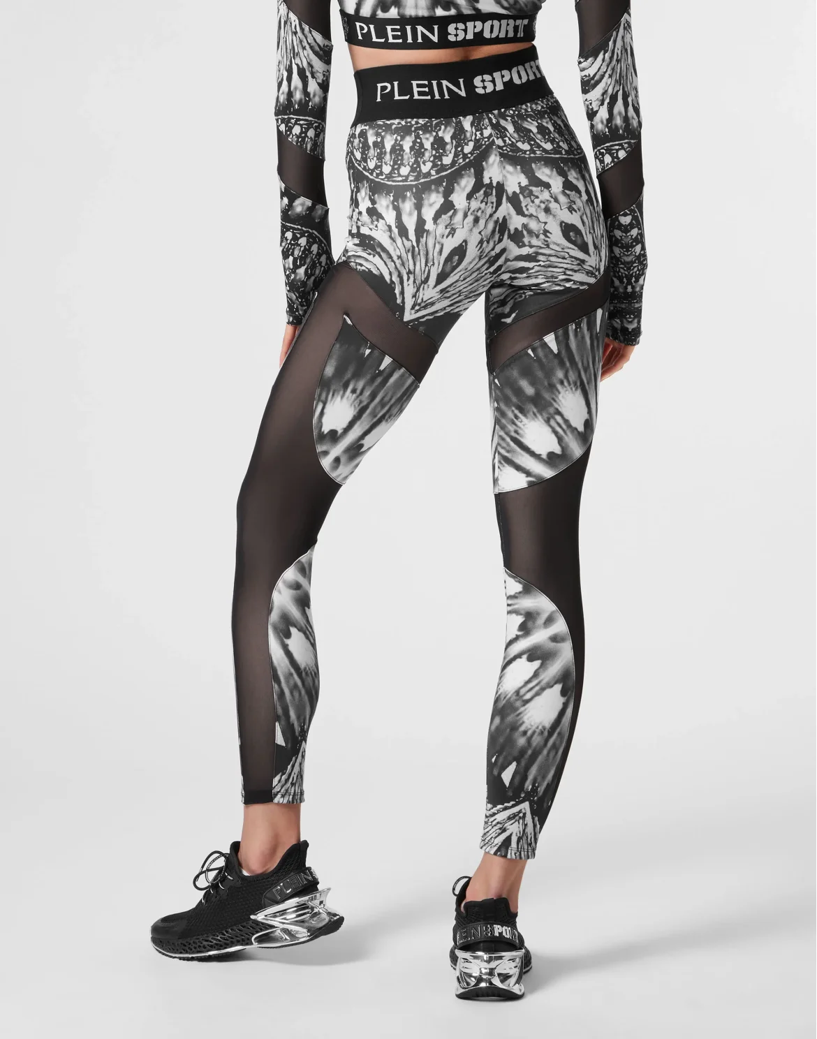 Jogging Leggings Optical Flower, цвет: Черный