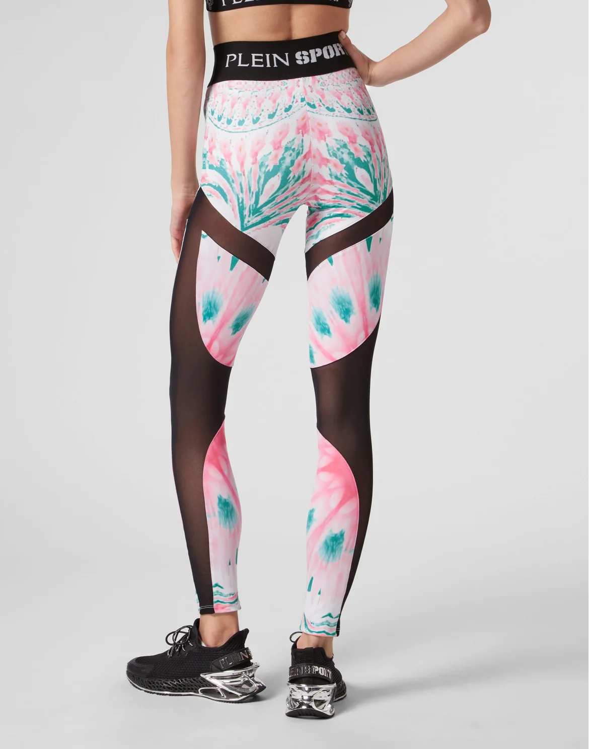 Jogging Leggings Optical Flower, цвет: Розовый