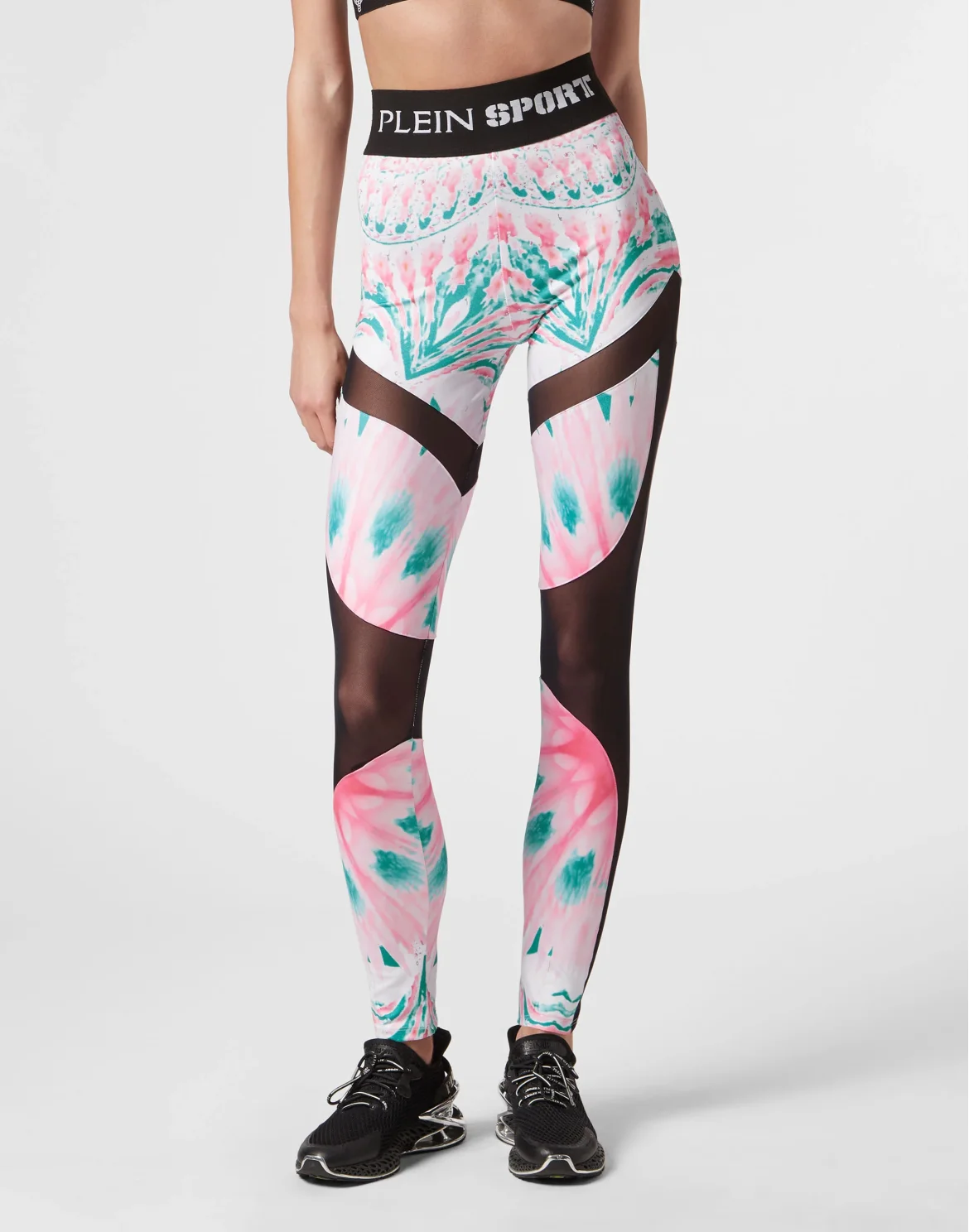 Jogging Leggings Optical Flower, цвет: Розовый