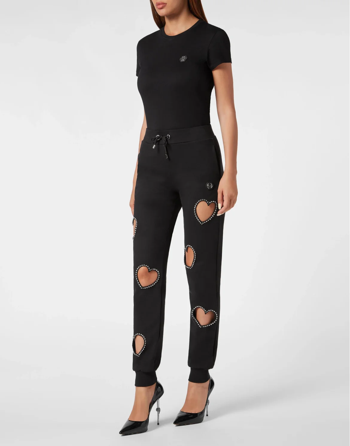 Jogging Trousers Heart, цвет: Черный