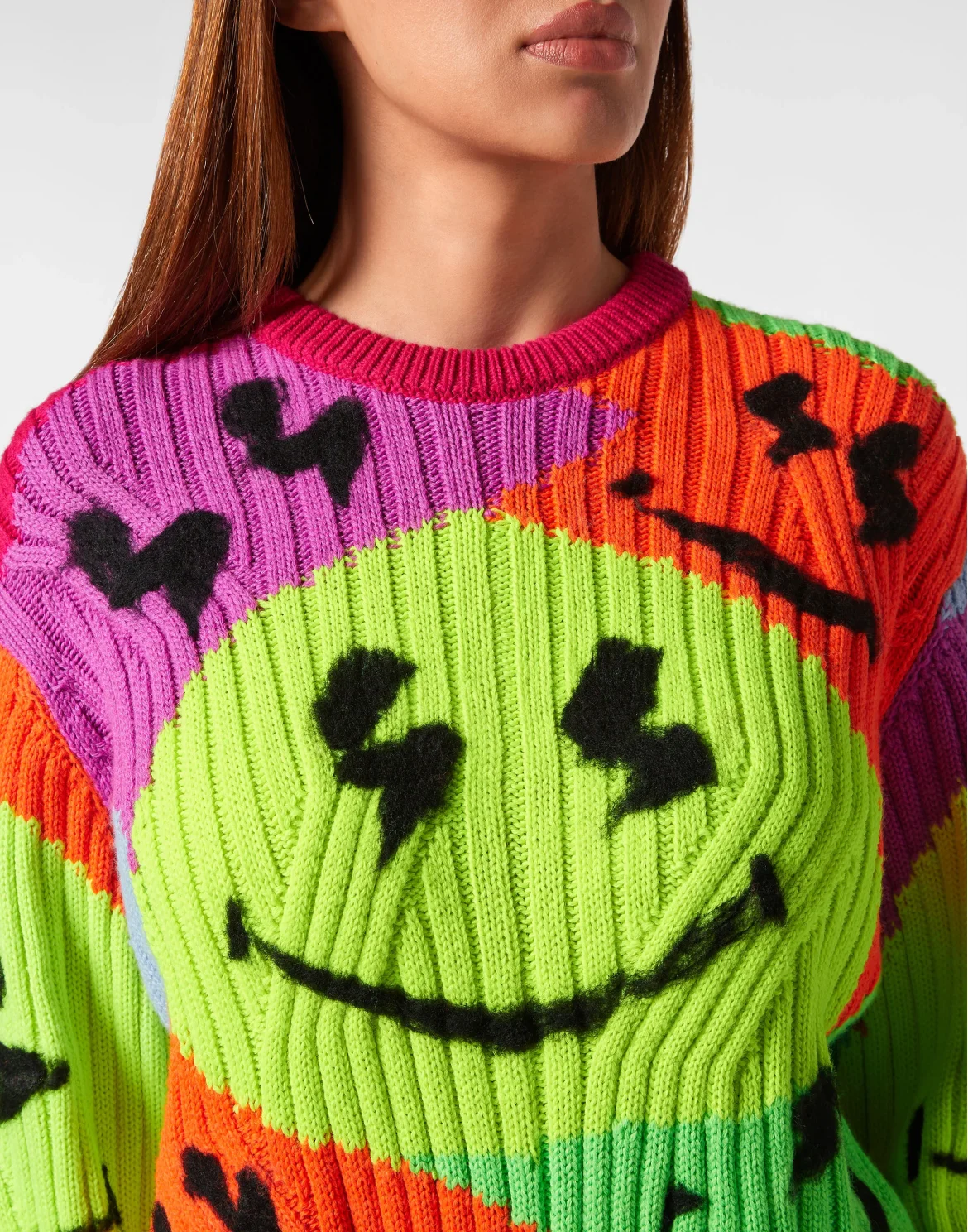 Cotton Blend Roundneck Smile, цвет: Мультиколор