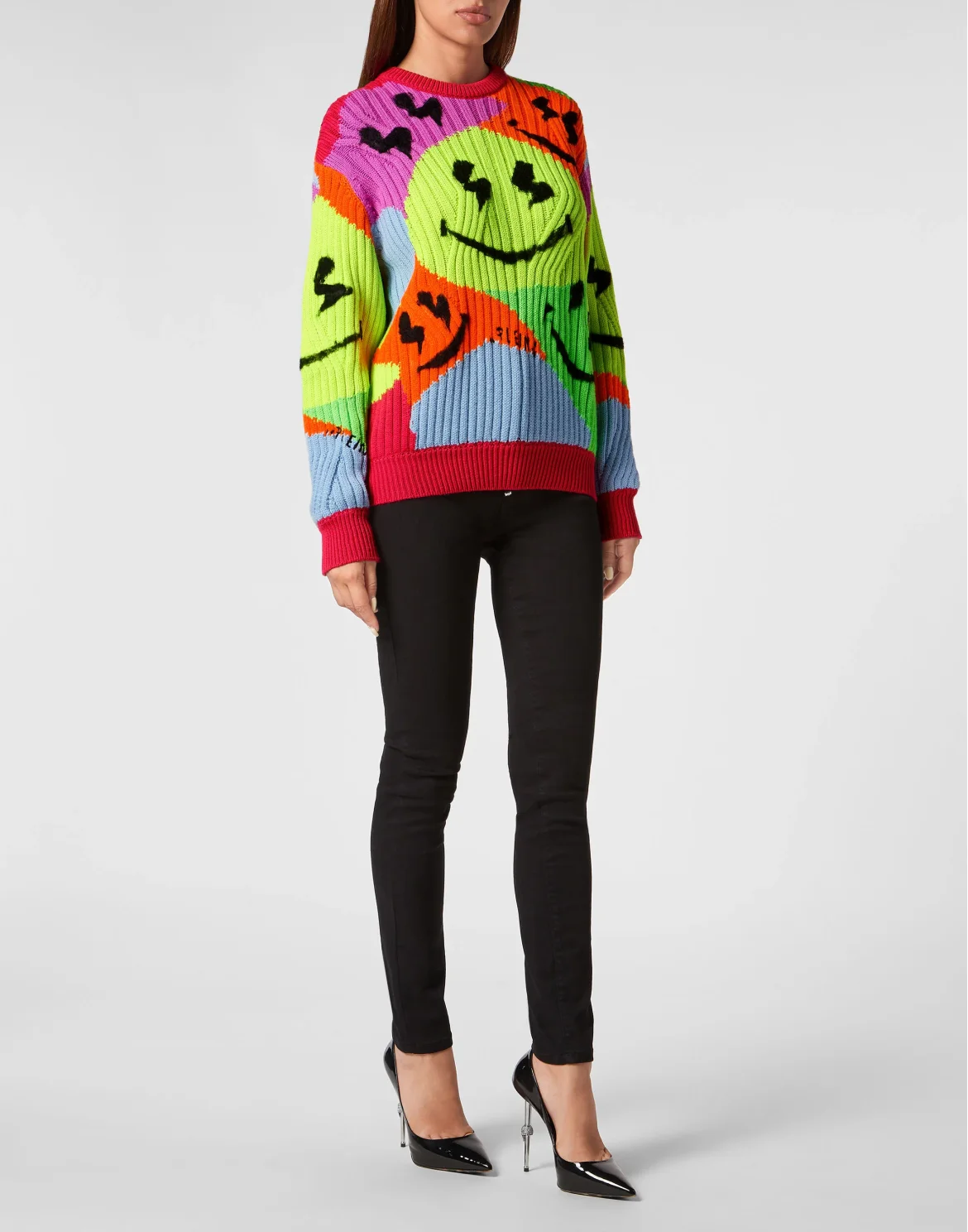Cotton Blend Roundneck Smile, цвет: Мультиколор