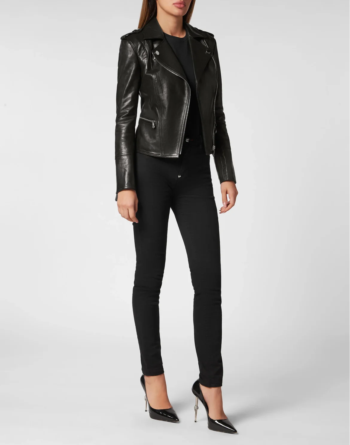 Color Biker Jacket, цвет: Черный