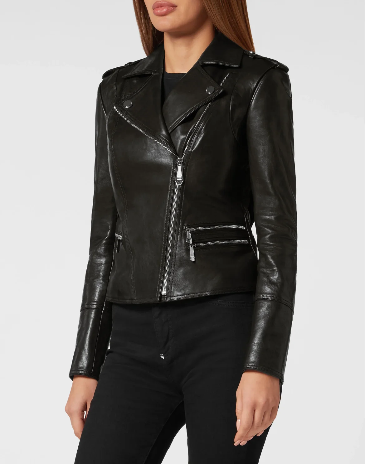 Color Biker Jacket, цвет: Черный