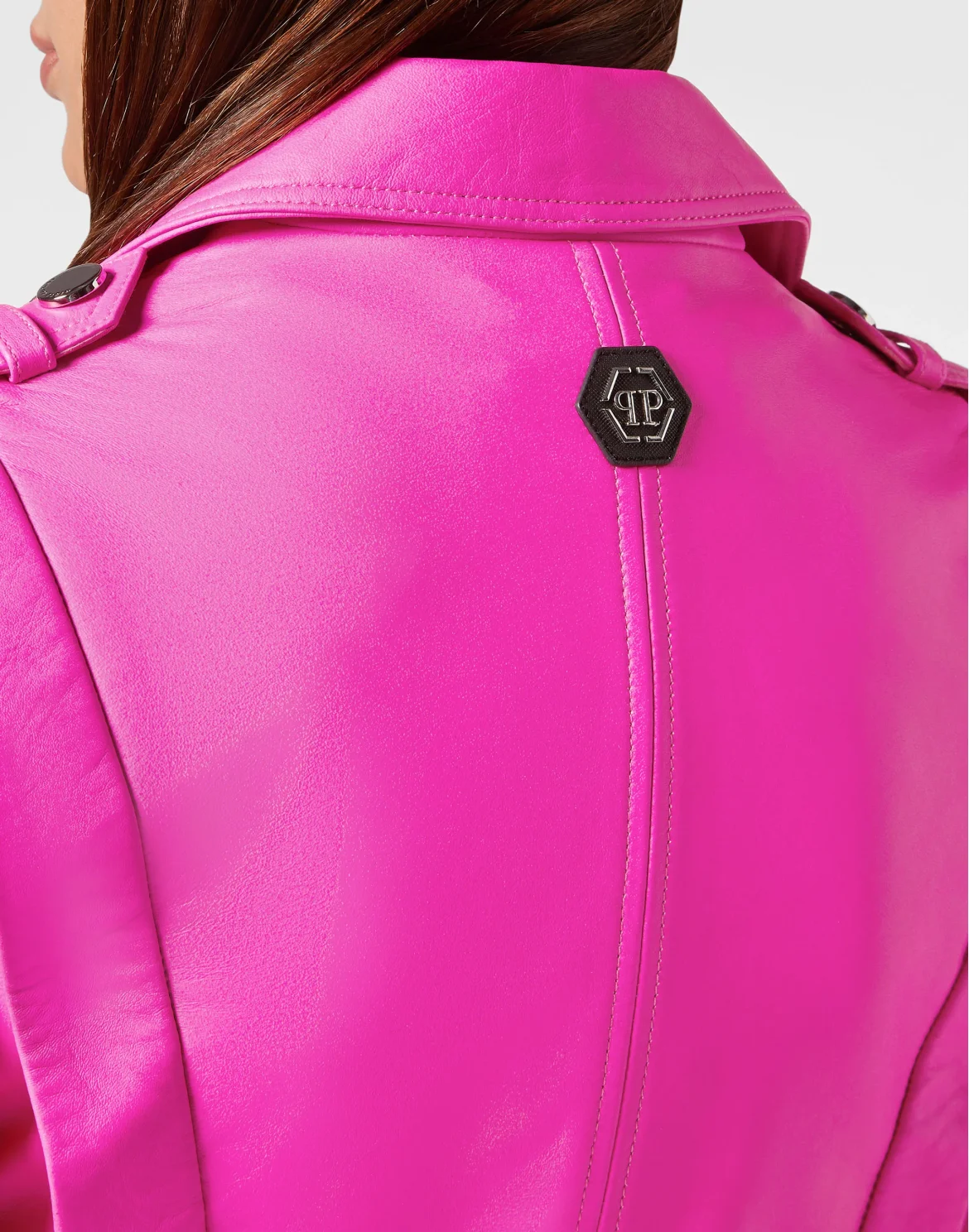 Color Biker Jacket, цвет: Розовый