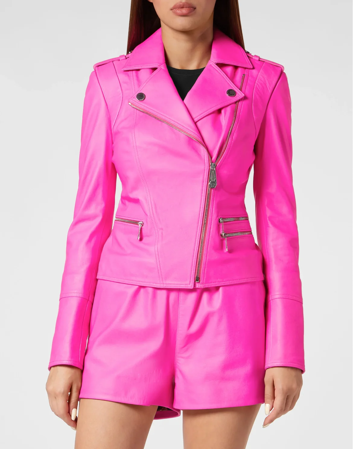 Color Biker Jacket, цвет: Розовый