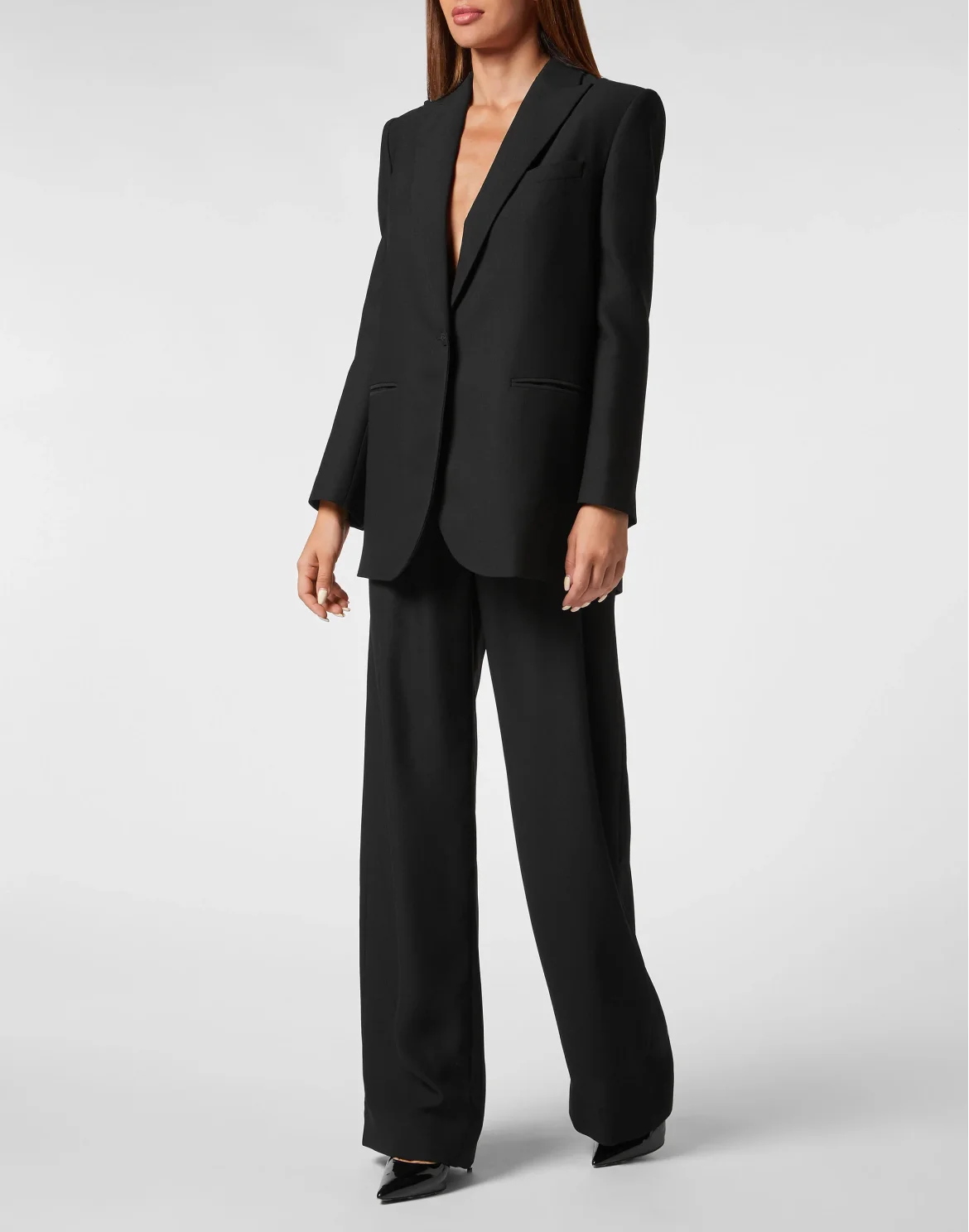 Cady Shoulder Padded Oversize Jacket, цвет: Черный