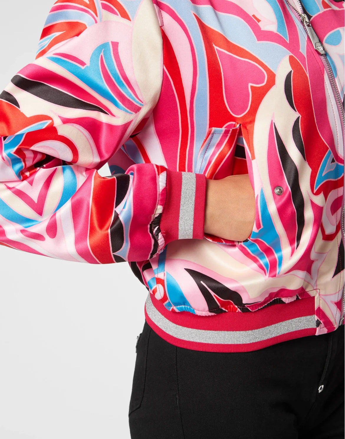 Satin Bomber Colorful Circus, цвет: Розовый