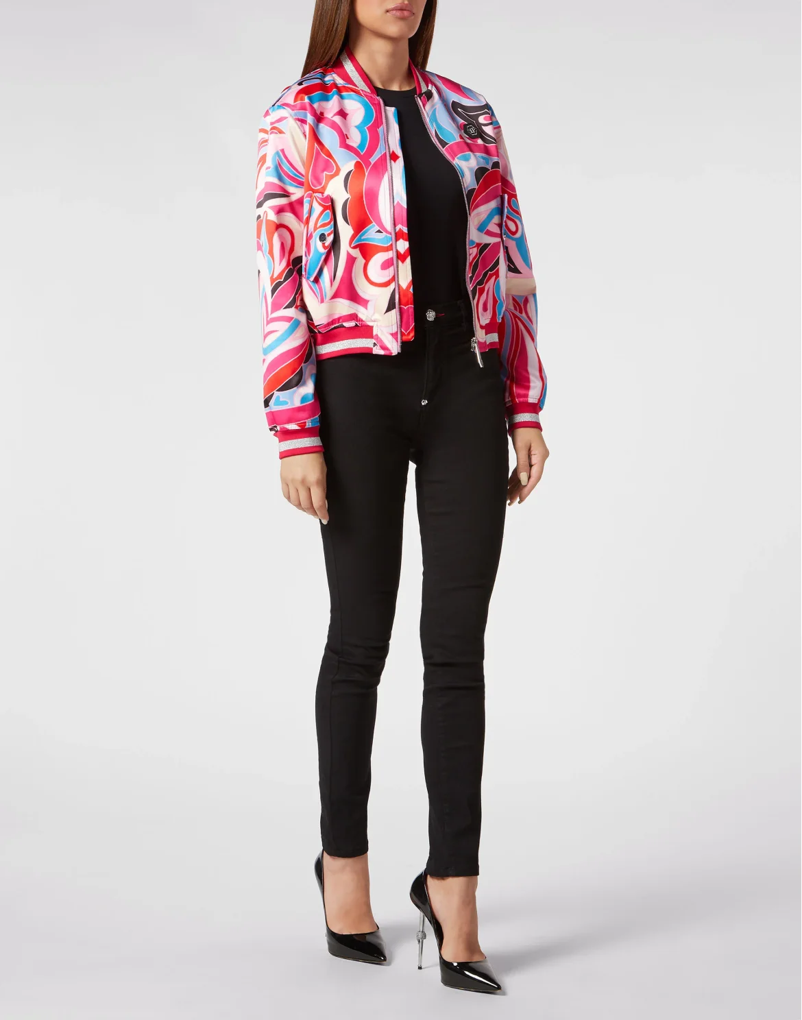 Satin Bomber Colorful Circus, цвет: Розовый