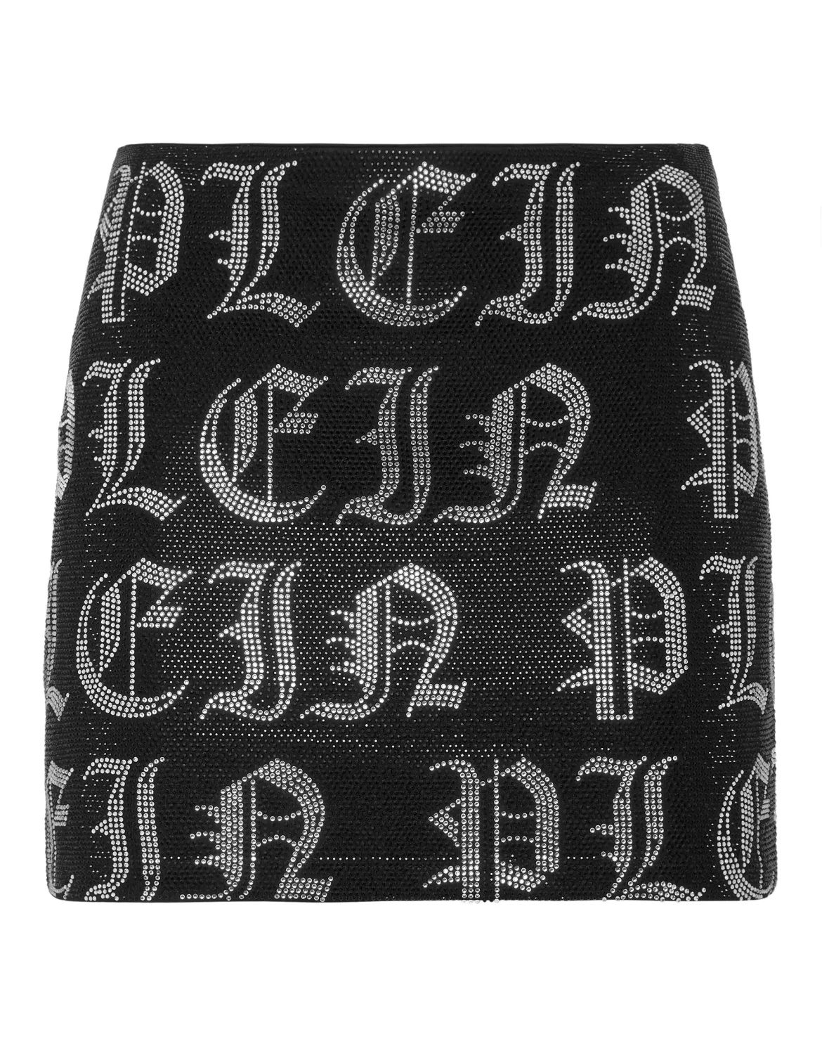 Mini Skirt Gothic Plein Strass, цвет: Черный