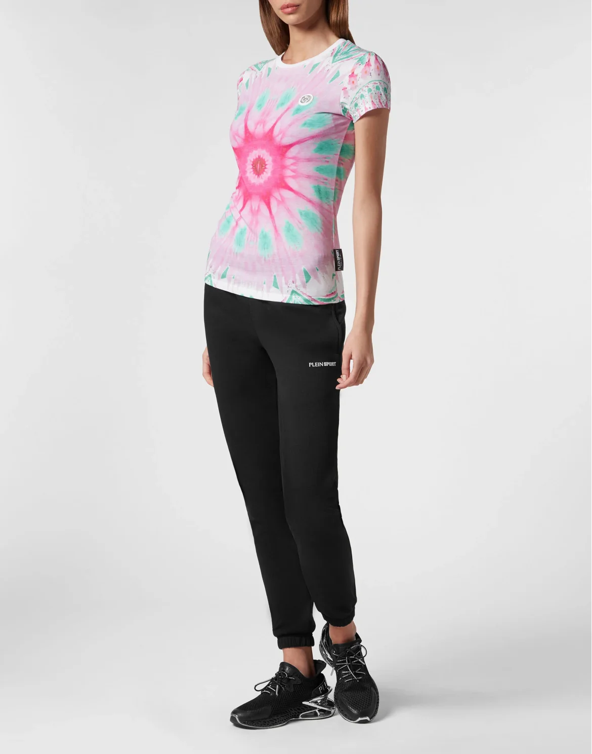 T-Shirt Sexy Pure Fit Optical Flower, цвет: Розовый