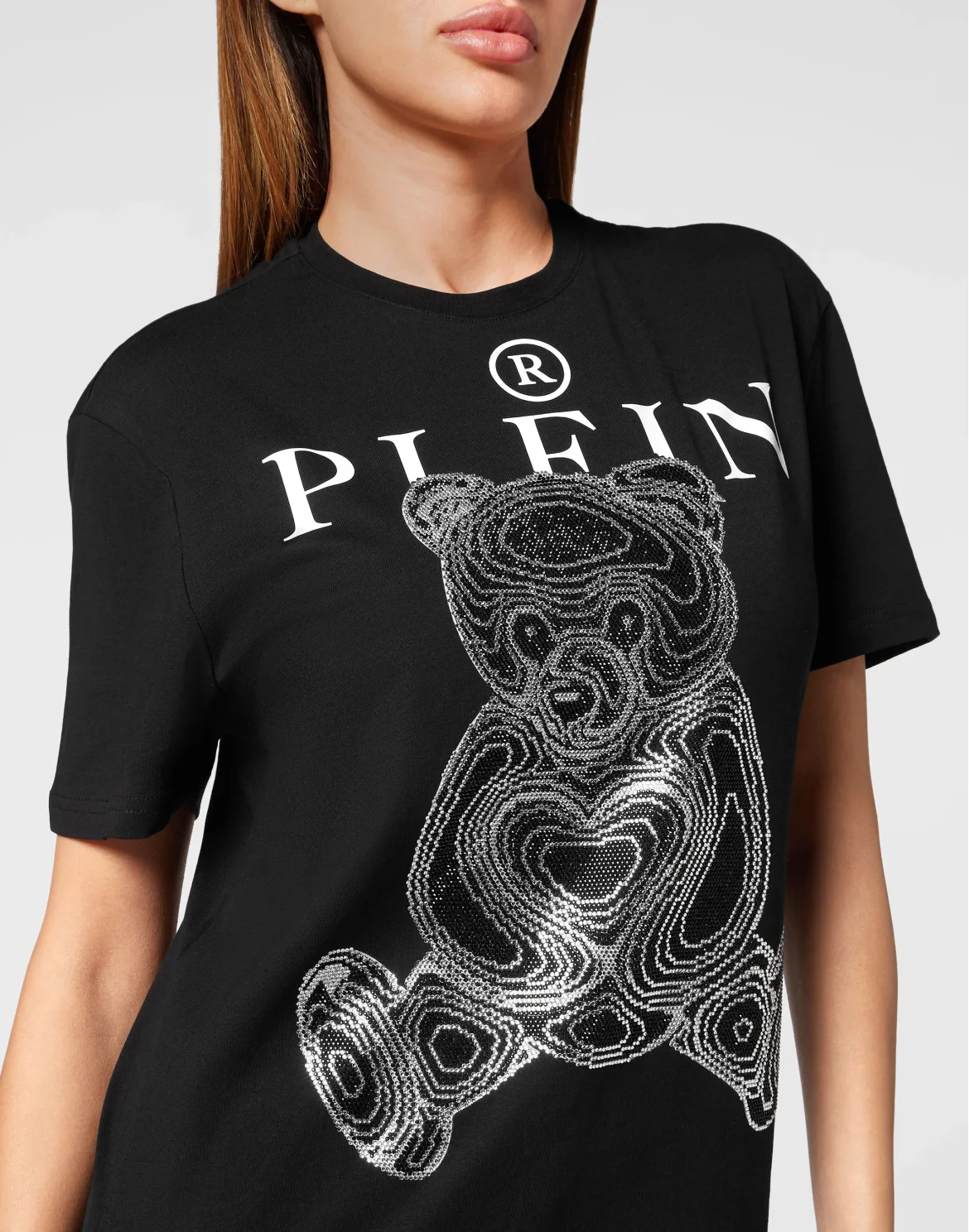 T-Shirt Man Fit Teddy Bear, цвет: Черный