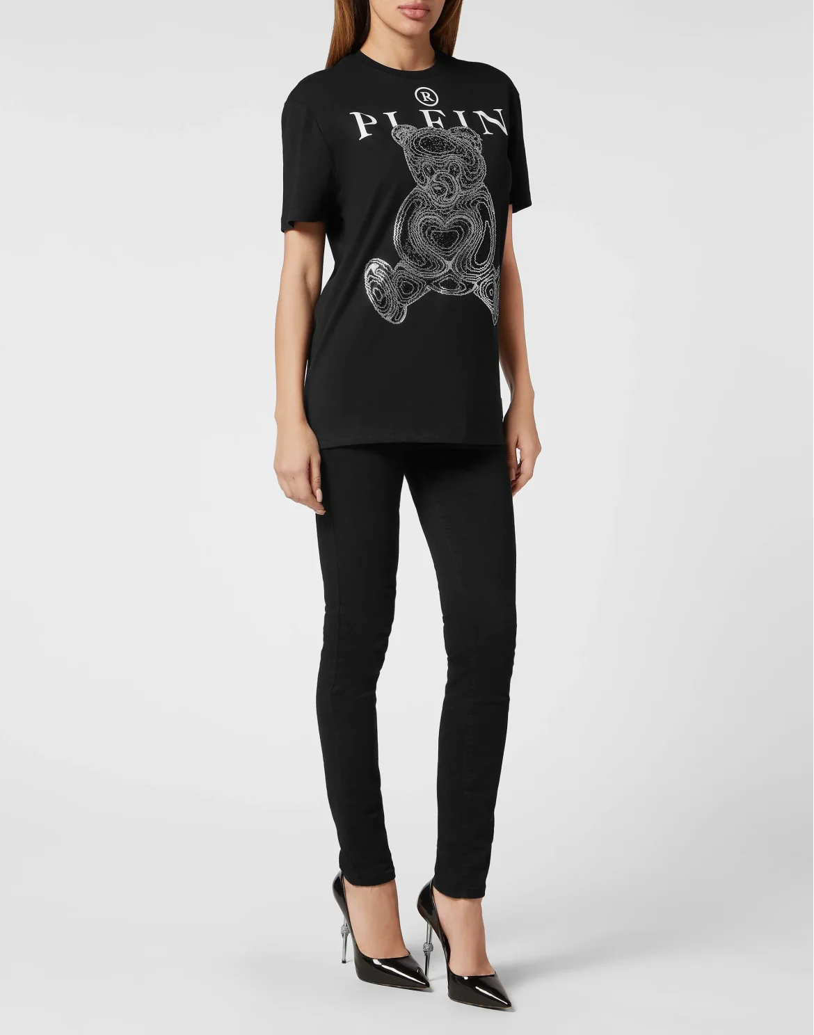 T-Shirt Man Fit Teddy Bear, цвет: Черный