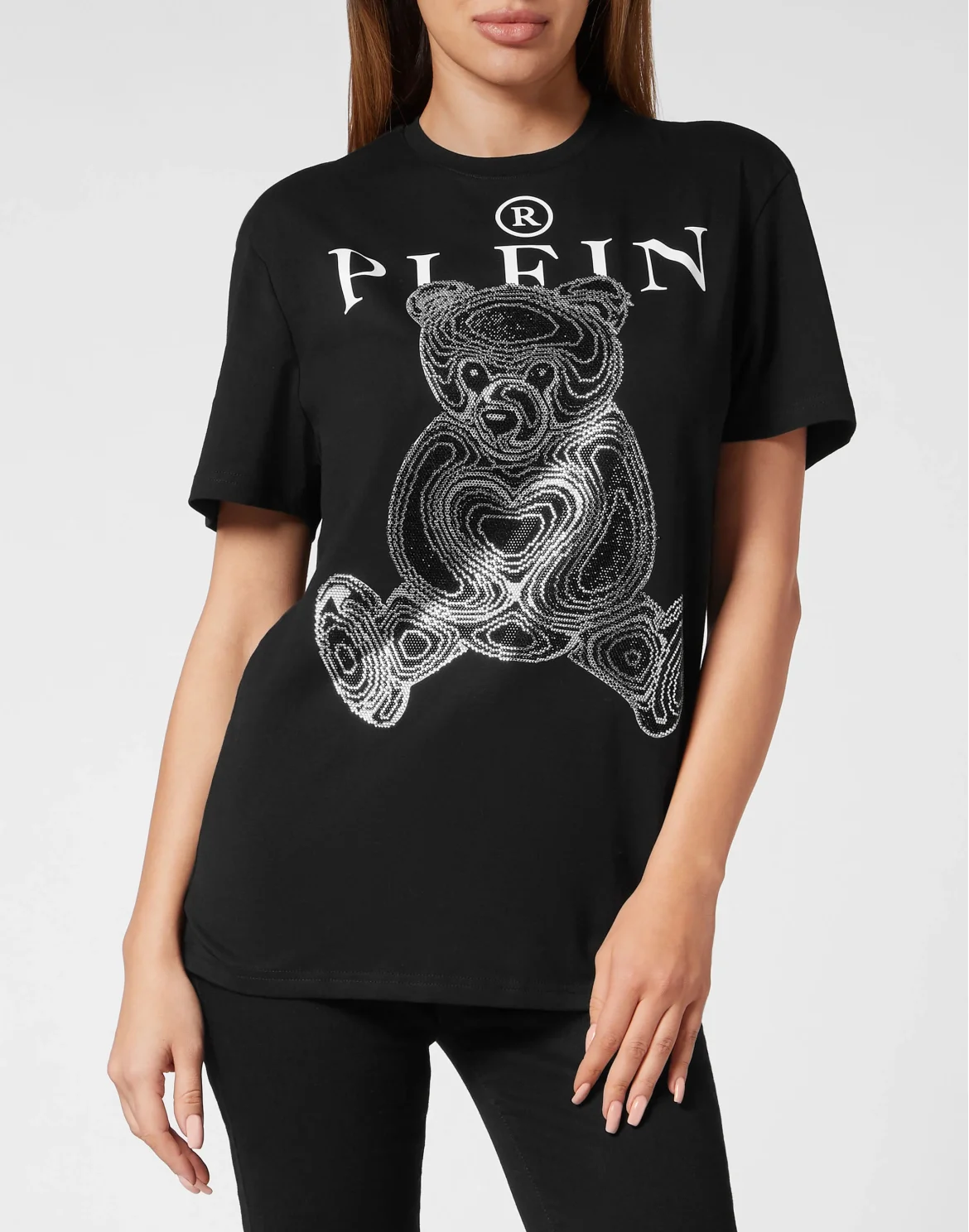 T-Shirt Man Fit Teddy Bear, цвет: Черный