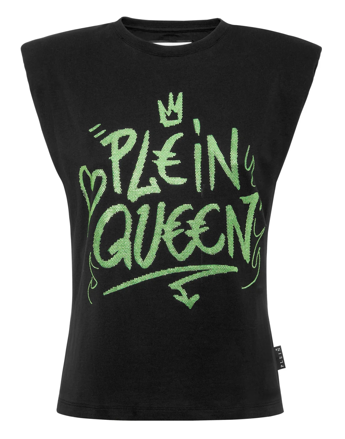 Sleeveless T-Shirt Sexy Pure with Crystals, цвет: Желтый